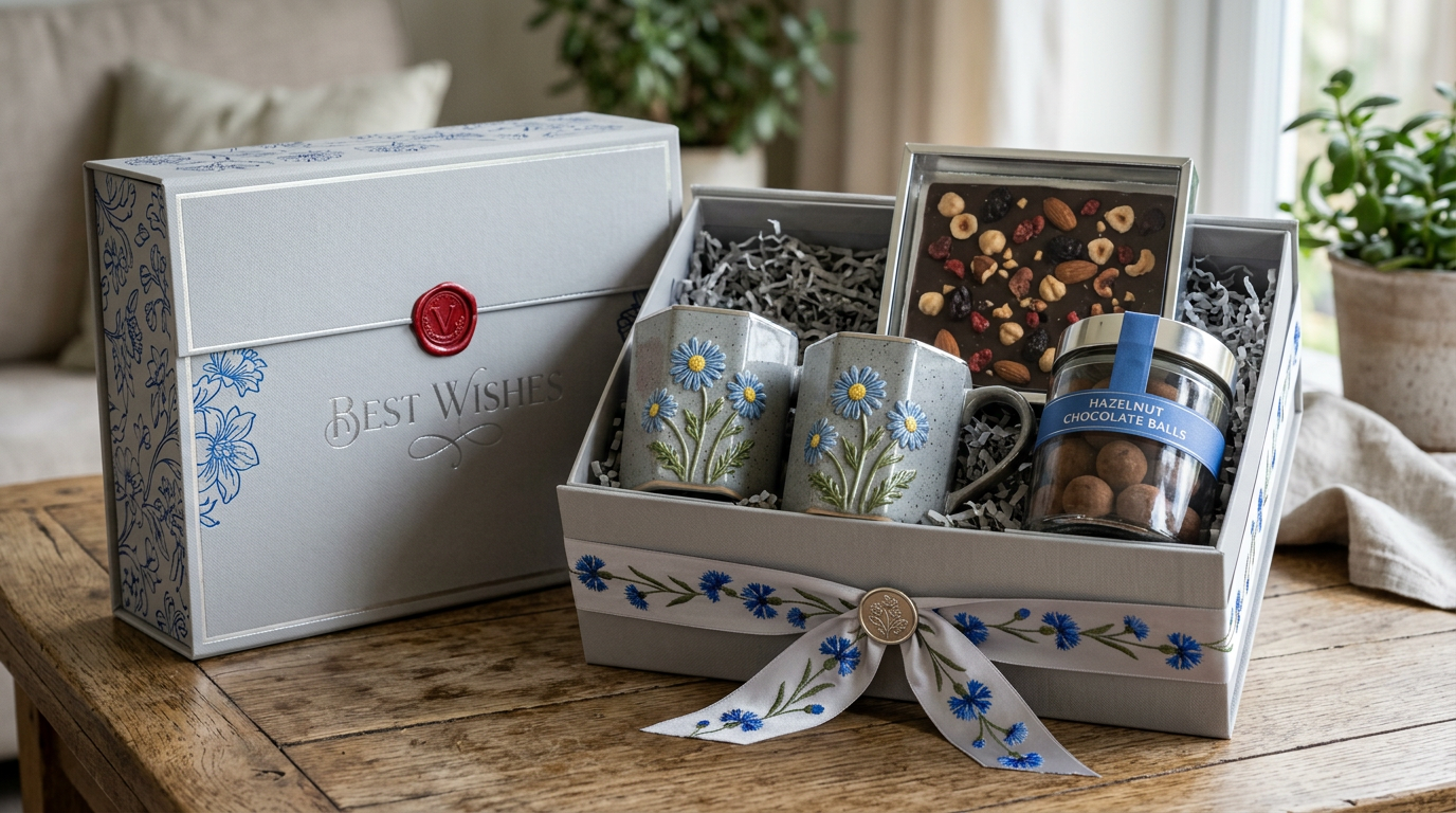 Chocolate Ceramic Luxe — Grey Daisy Hex