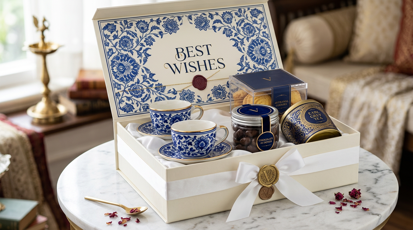 Tea Ritual Luxe — Blue Pottery Cups