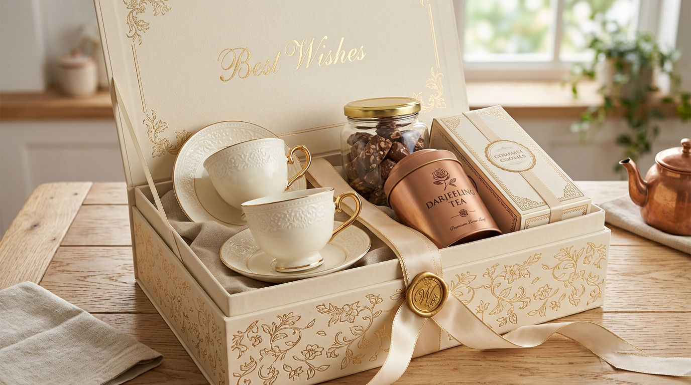 Tea Ritual Luxe — Gold Rim Ivory