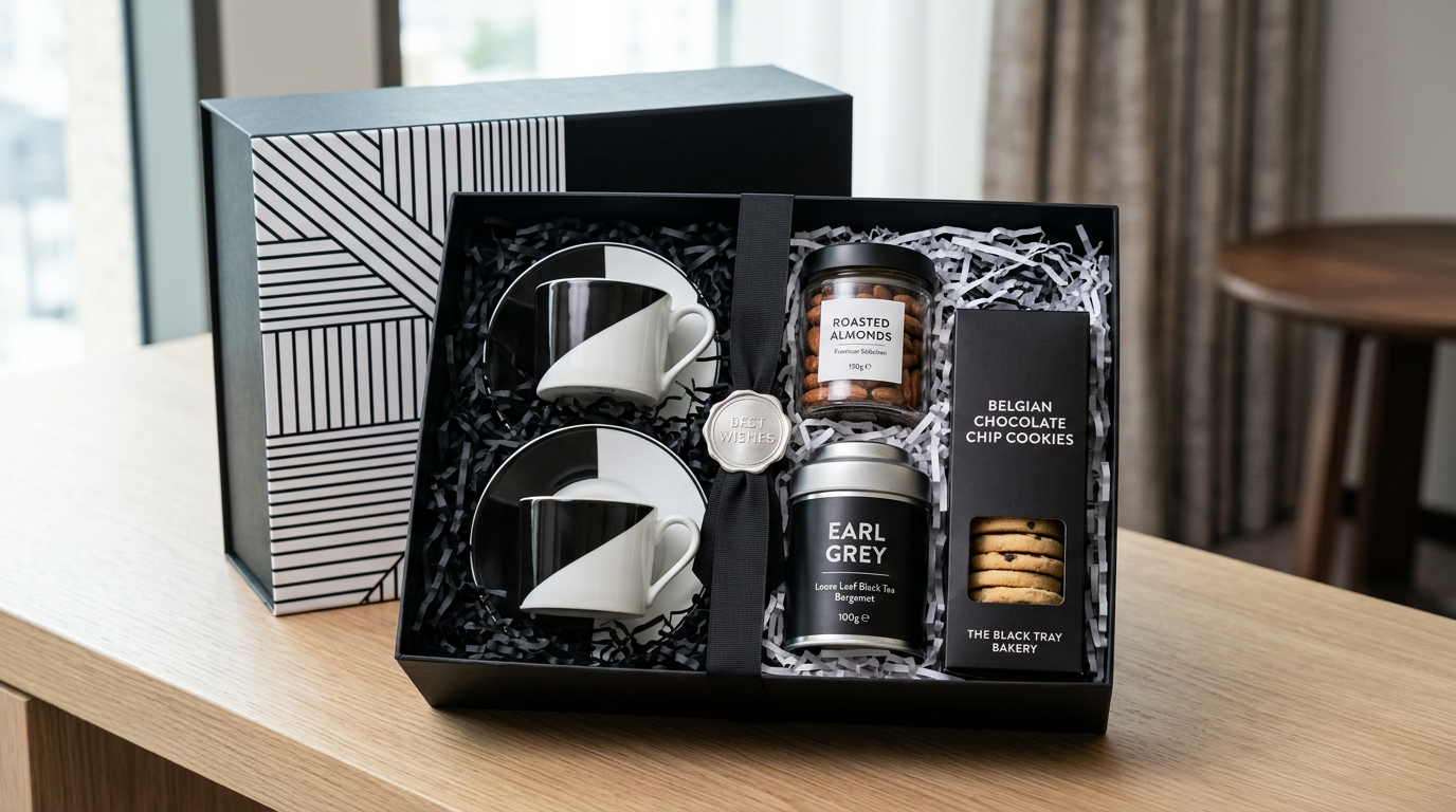 Tea Ritual Luxe — Monochrome Geo